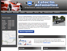 Tablet Screenshot of catoctinautomotive.com